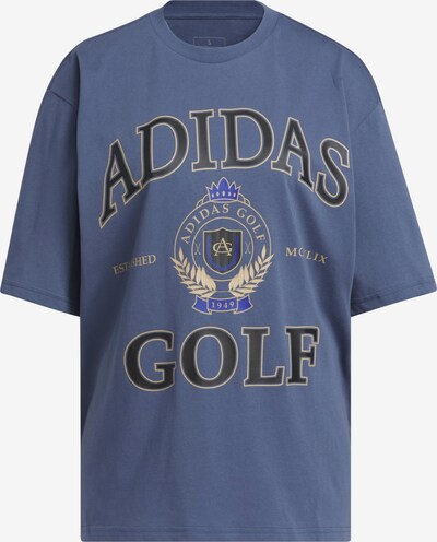 ADIDAS PERFORMANCE Functioneel shirt 'Go-To Crest' in de kleur Donkerbeige / Blauw / Zwart, Productweergave