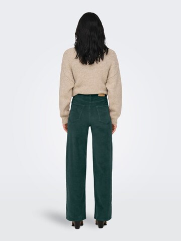 ONLY Wide leg Broek in Groen