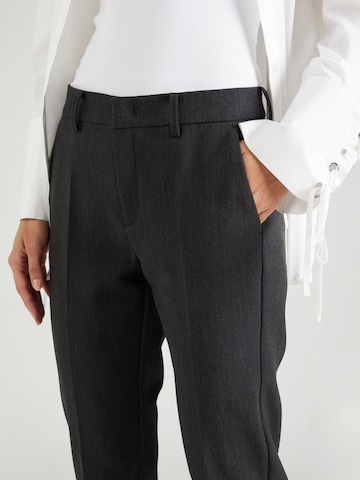 MAC Regular Trousers with creases 'CHIA' in Grey