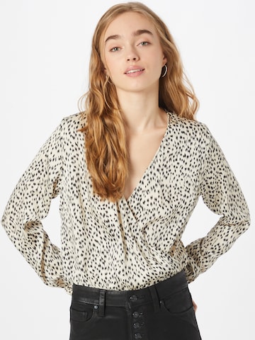 AX Paris Blouse Bodysuit in Beige: front