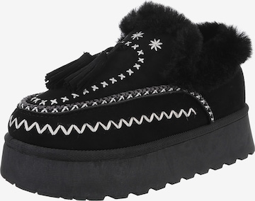 Ital-Design Snowboots in Schwarz: Vorderseite