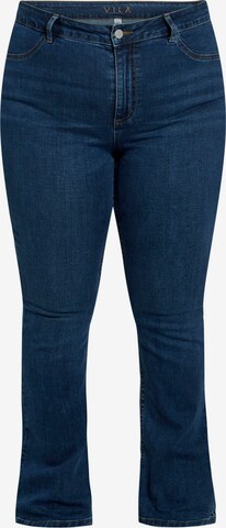 EVOKED Flared Jeans in Blauw: voorkant