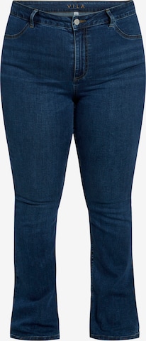 EVOKED Flared Jeans in Blauw: voorkant