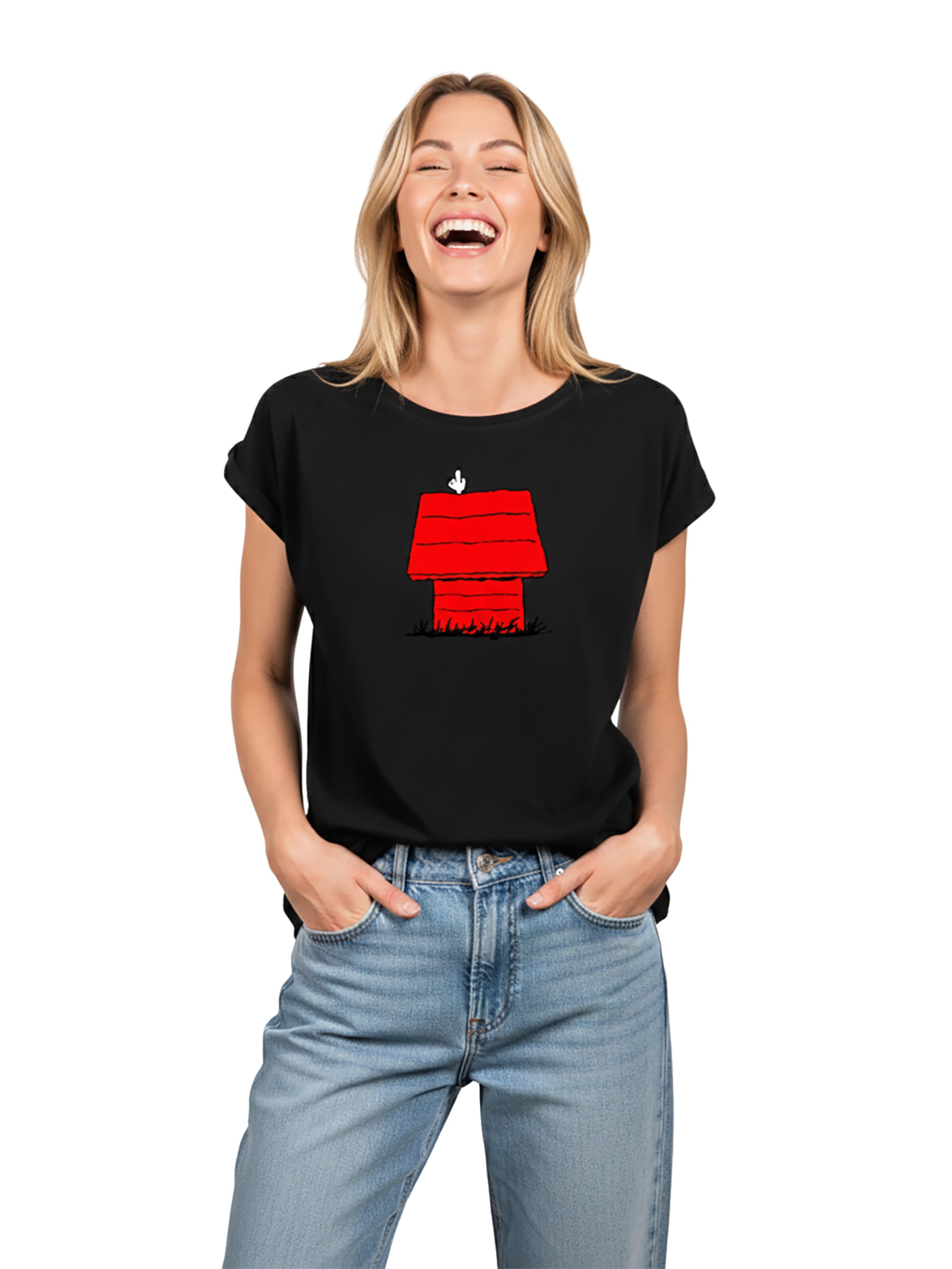 MAKAYA Shirt 'Dog House' in Black