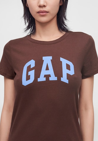 GAP Μπλουζάκι 'CLASSIC' σε καφέ