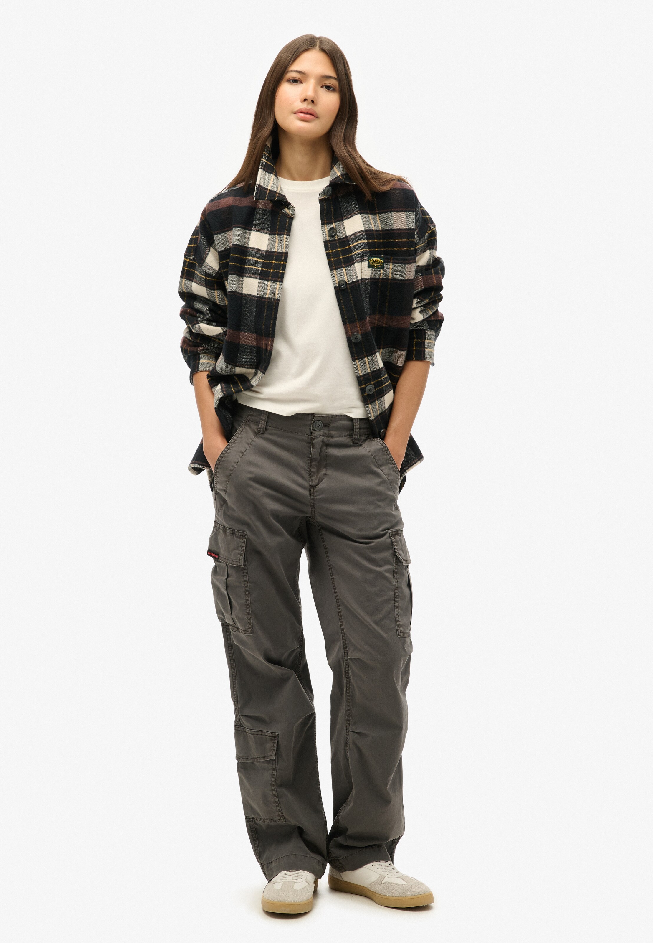 Superdry Regular Cargo Pants in Grey