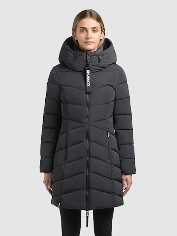 Manteau d’hiver 'Kiera' khujo en noir : devant