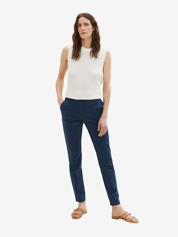 Regular Pantalon chino TOM TAILOR en bleu