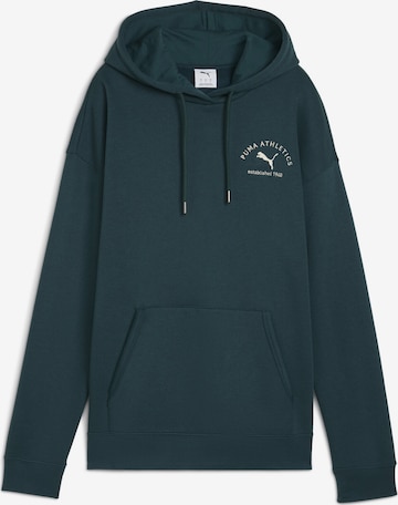 Sweat de sport PUMA en vert : devant