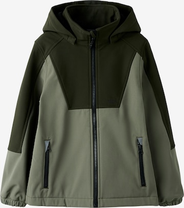 NAME IT Toiminnallinen takki 'NKNAlfa08' värissä vihreä: etupuoli