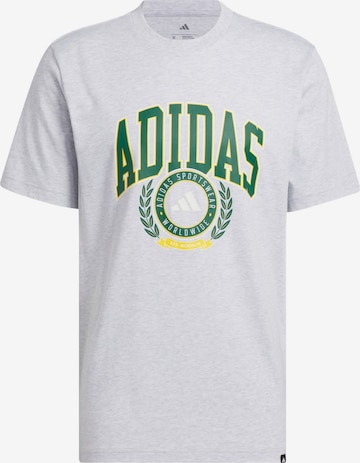 pilka ADIDAS SPORTSWEAR Sportiniai marškinėliai 'Varsity Crest Graphic': priekis