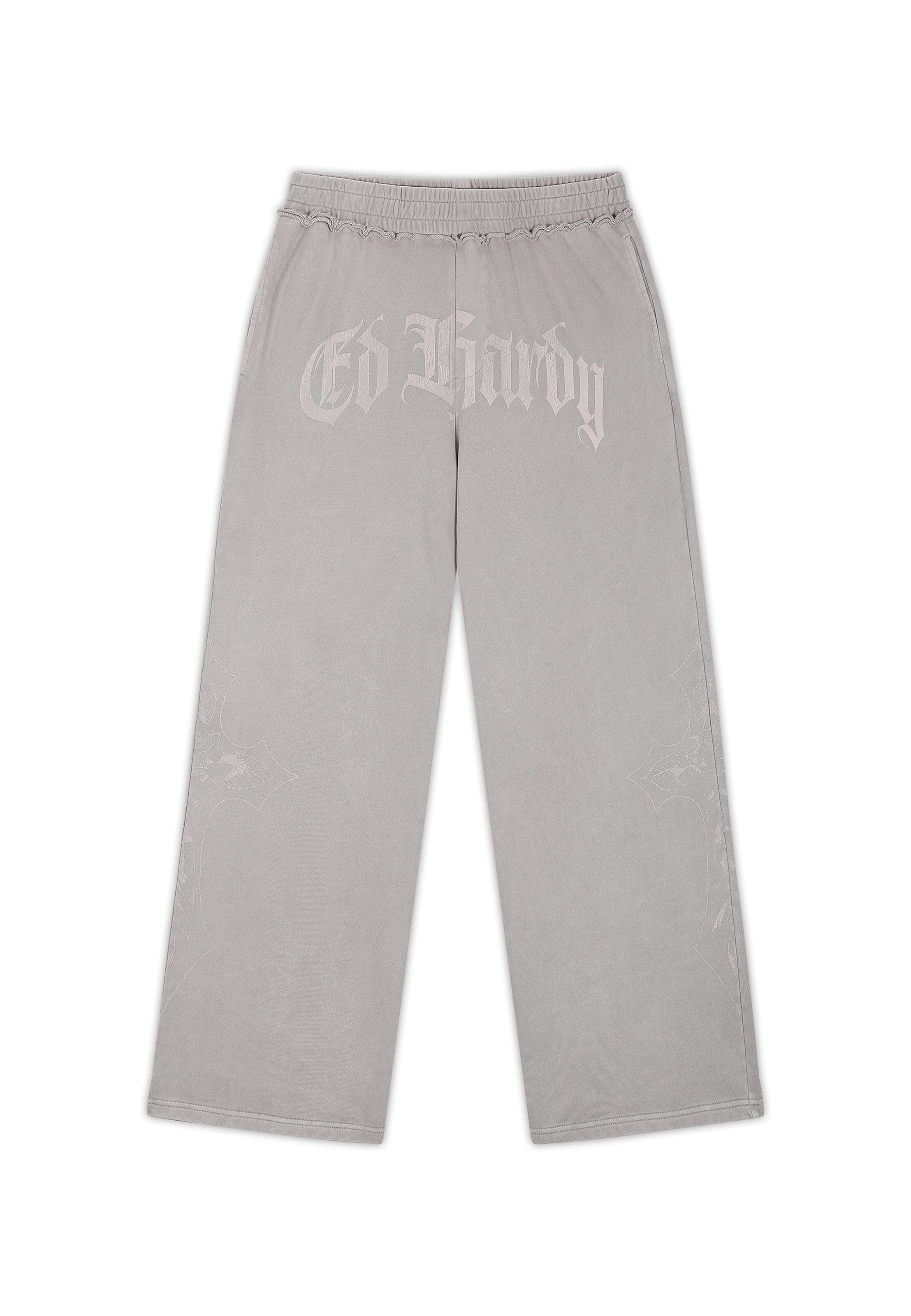 Ed Hardy Hose in hellgrau / offwhite, Produktansicht