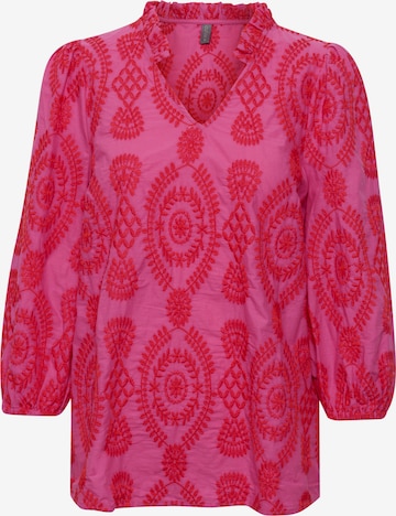 CULTURE Blouse 'Utia' in Roze: voorkant