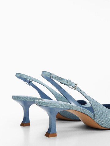 MANGO Официални дамски обувки 'Rory1' в синьо