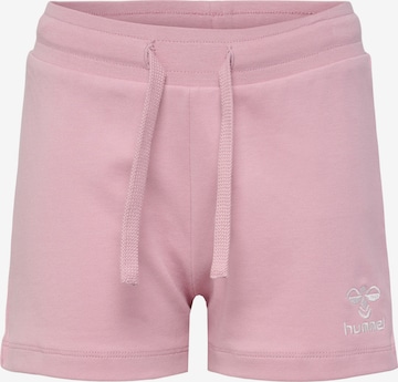 Hummel Regular Pants 'Nille' in Pink: front