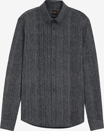 BOSS Slim fit Button Up Shirt in Blue: front