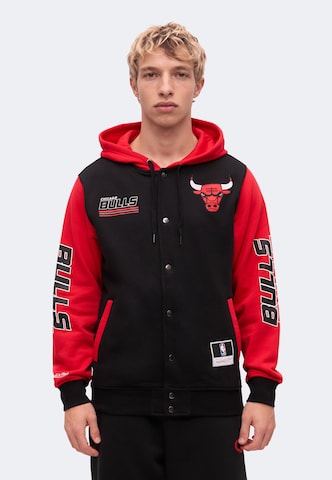 Mitchell & Ness Tréning dzseki 'NBA BULLS' - fekete: elől