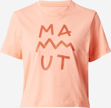 MAMMUT Funkční tričko 'Massone' – oranžová: přední strana