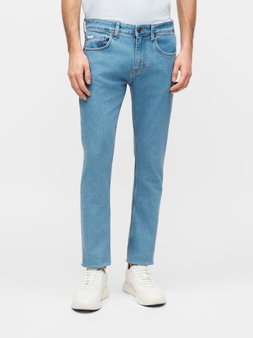 mėlyna GUESS JEANS Siauras Džinsai: priekis