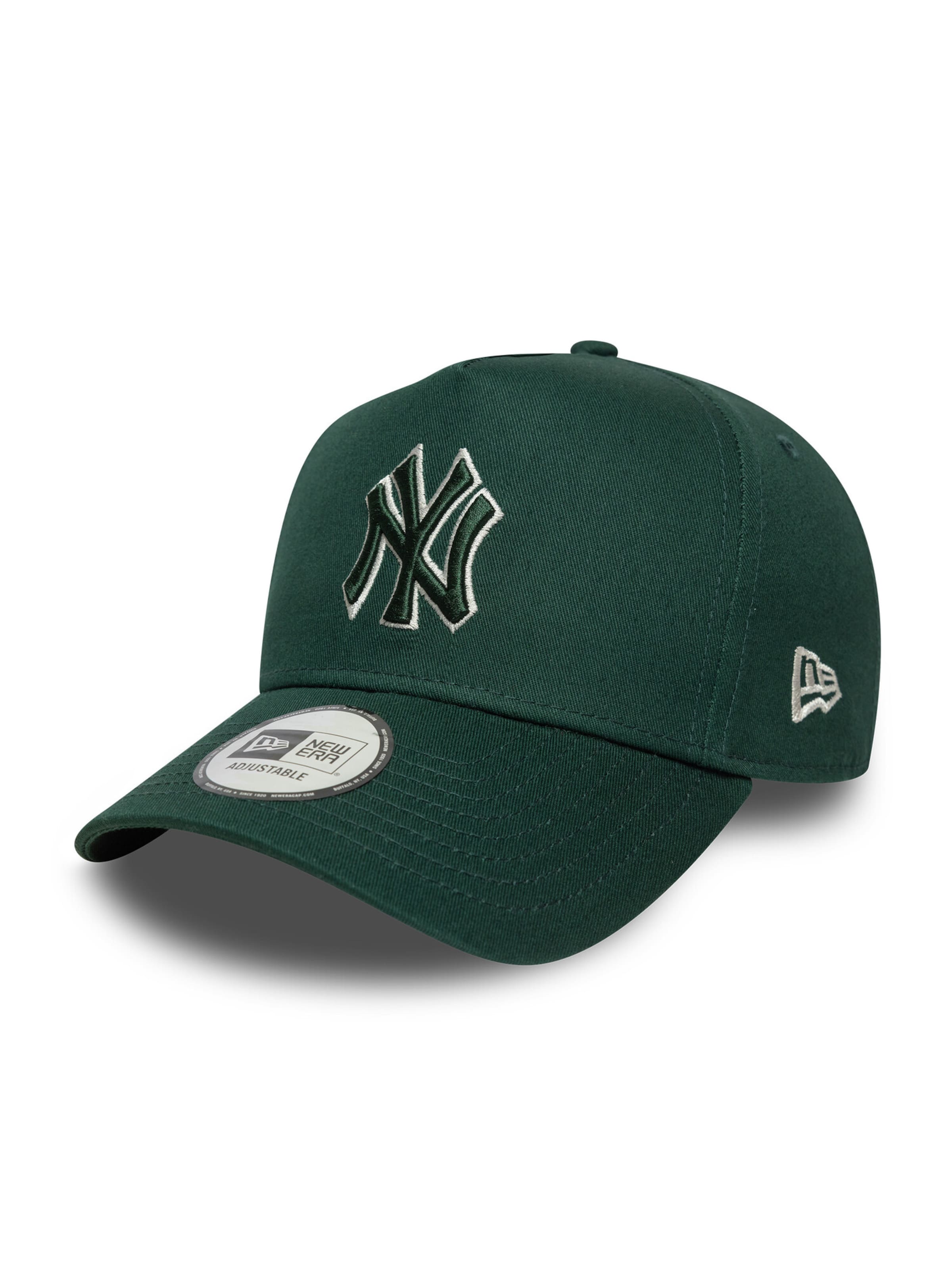 NEW ERA Athletic Cap '9FORTY E-Frame New York Yankees MLB Team Outline' in Green: front