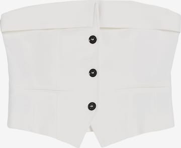 Bershka Top in White: front