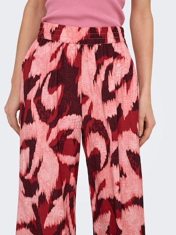 JDY Wide leg Broek 'JDYMiles' in Rood
