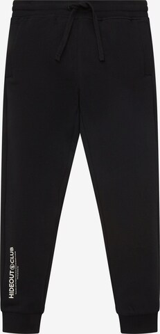 TOM TAILOR - Tapered Pantalón en negro: frente