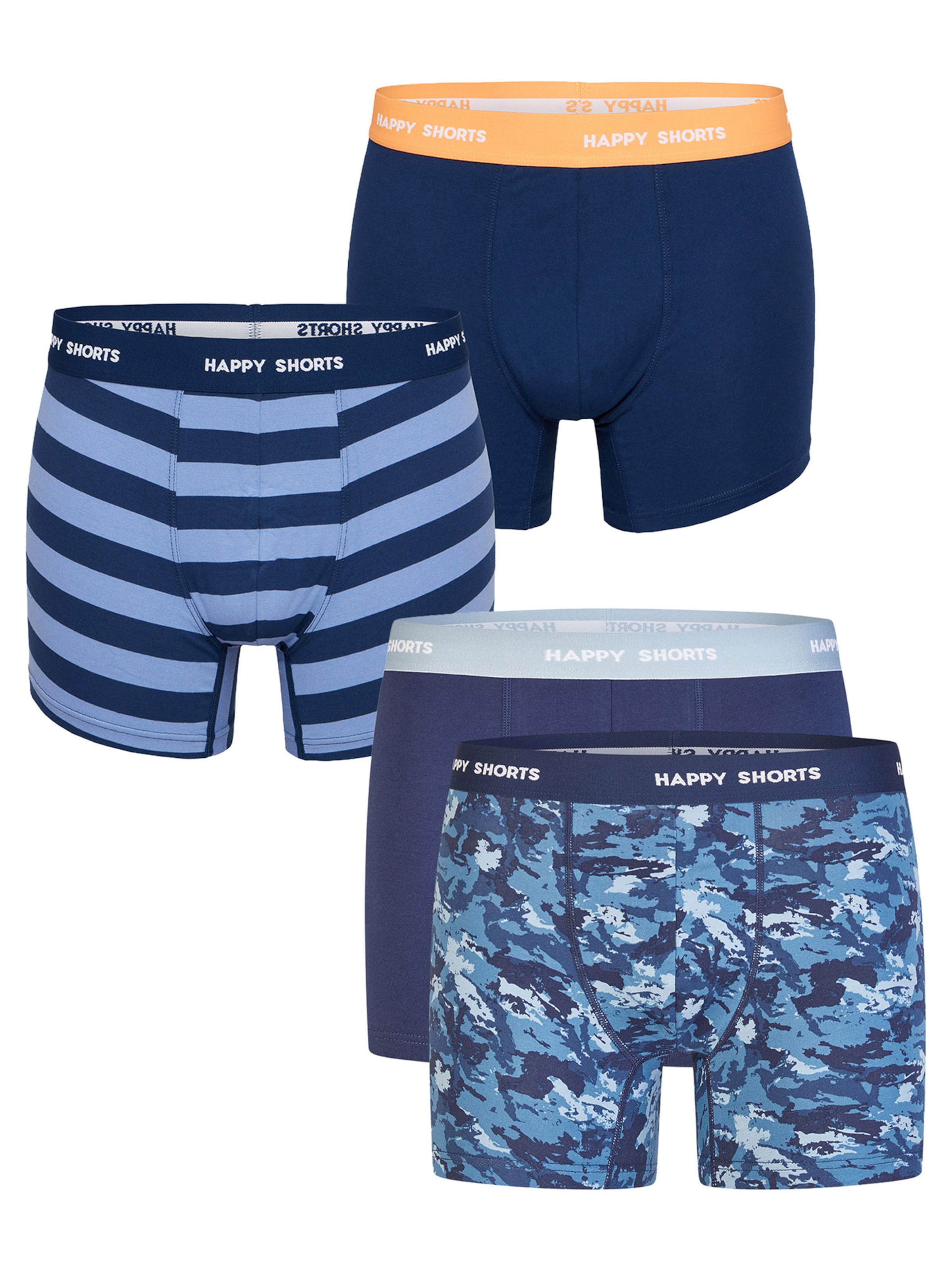 Boxers ' Fresh Print Sets ' Happy Shorts en bleu : devant