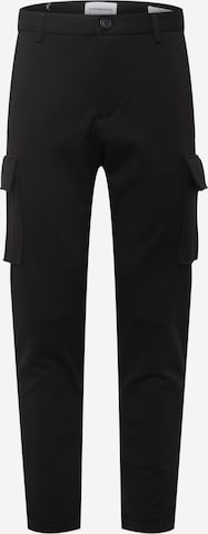 Lindbergh Regular Cargo Pants 'Superflex' in Black: front