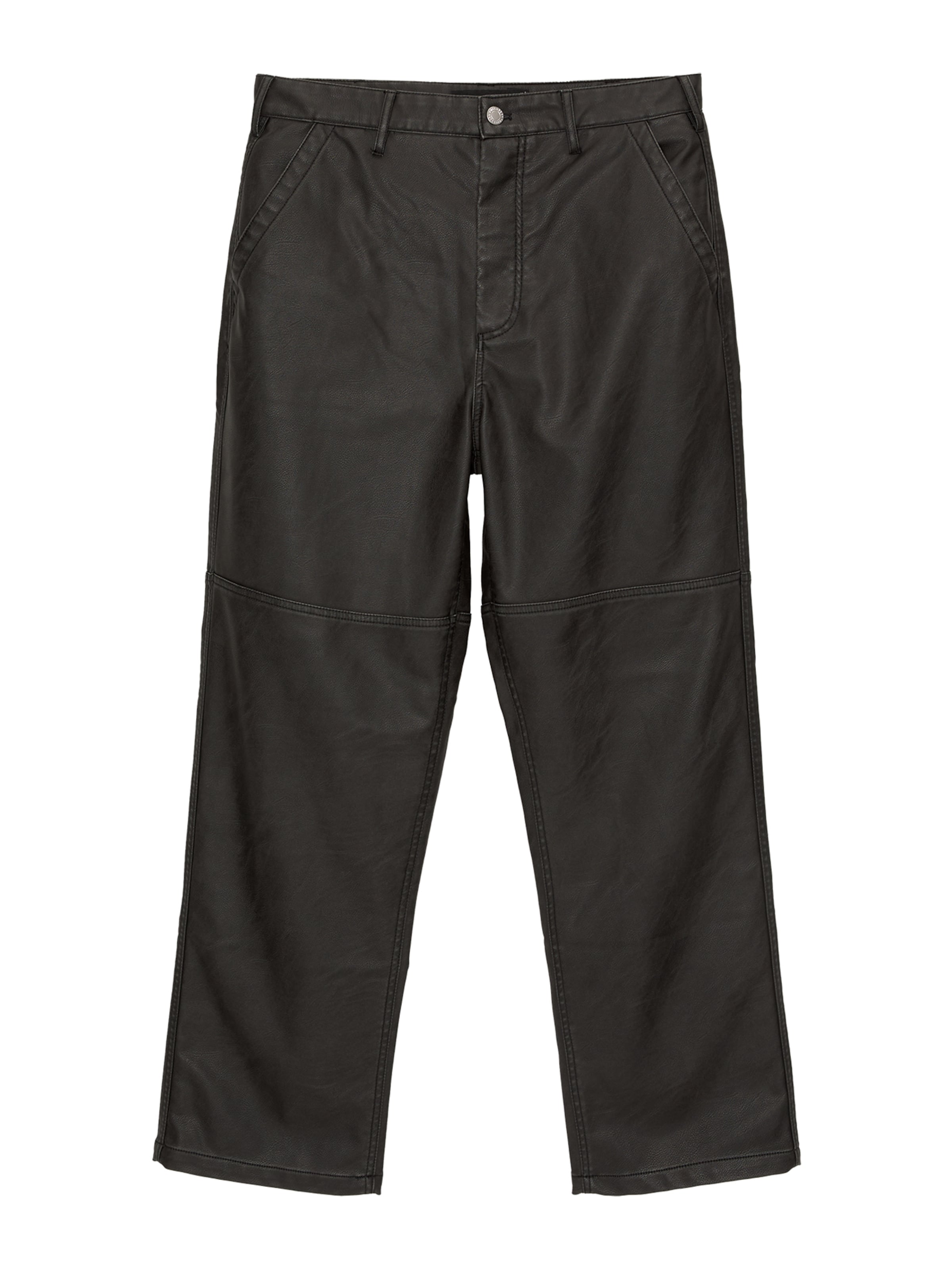 Pull&Bear Loosefit Broek in Zwart: voorkant