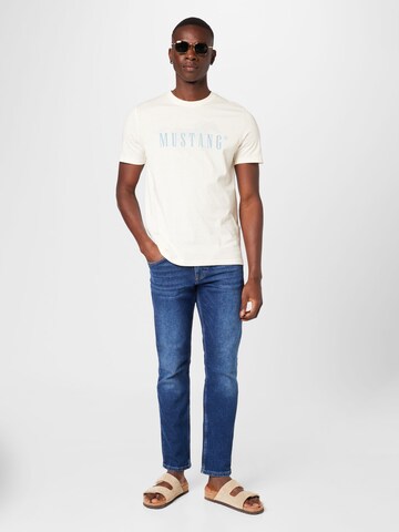 MUSTANG T-Shirt 'Alex' in Weiß