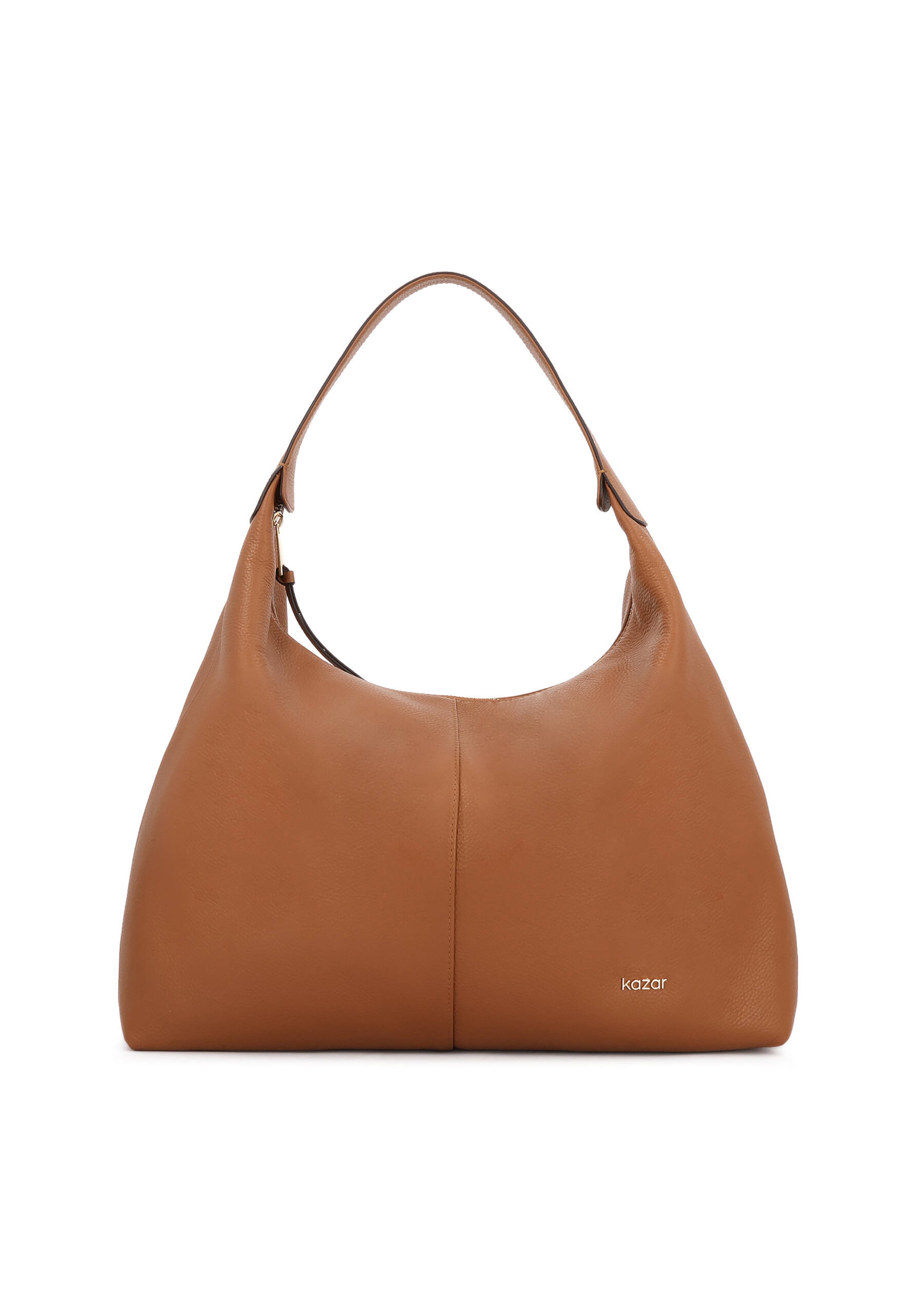 Geantă de umăr Kazar pe maro coniac, Vizualizare produs