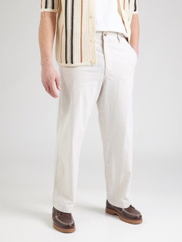 HOLLISTER Baggy Trousers in Beige: front