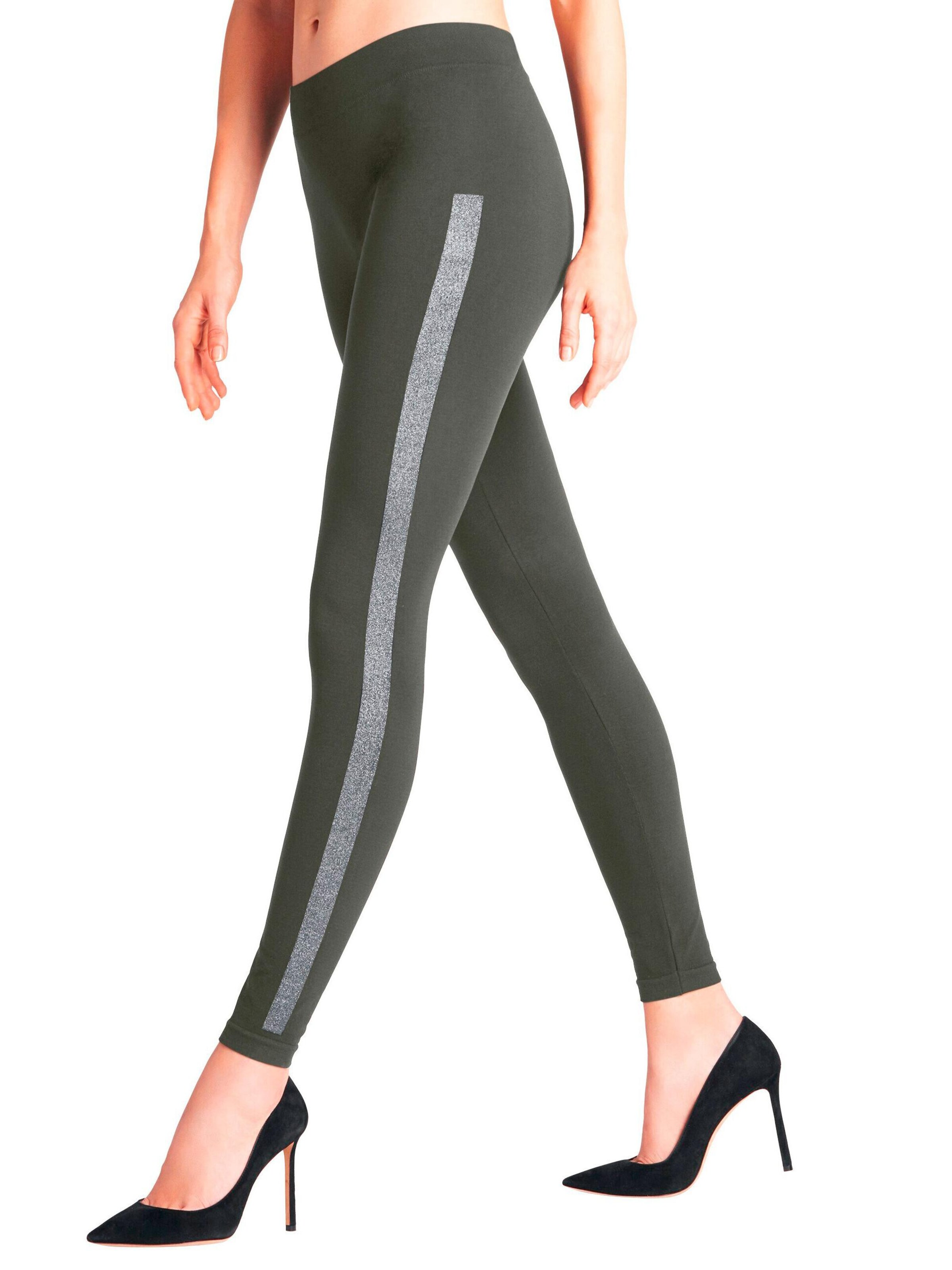 FALKE Leggings 'Clean Intensity' in Green: front
