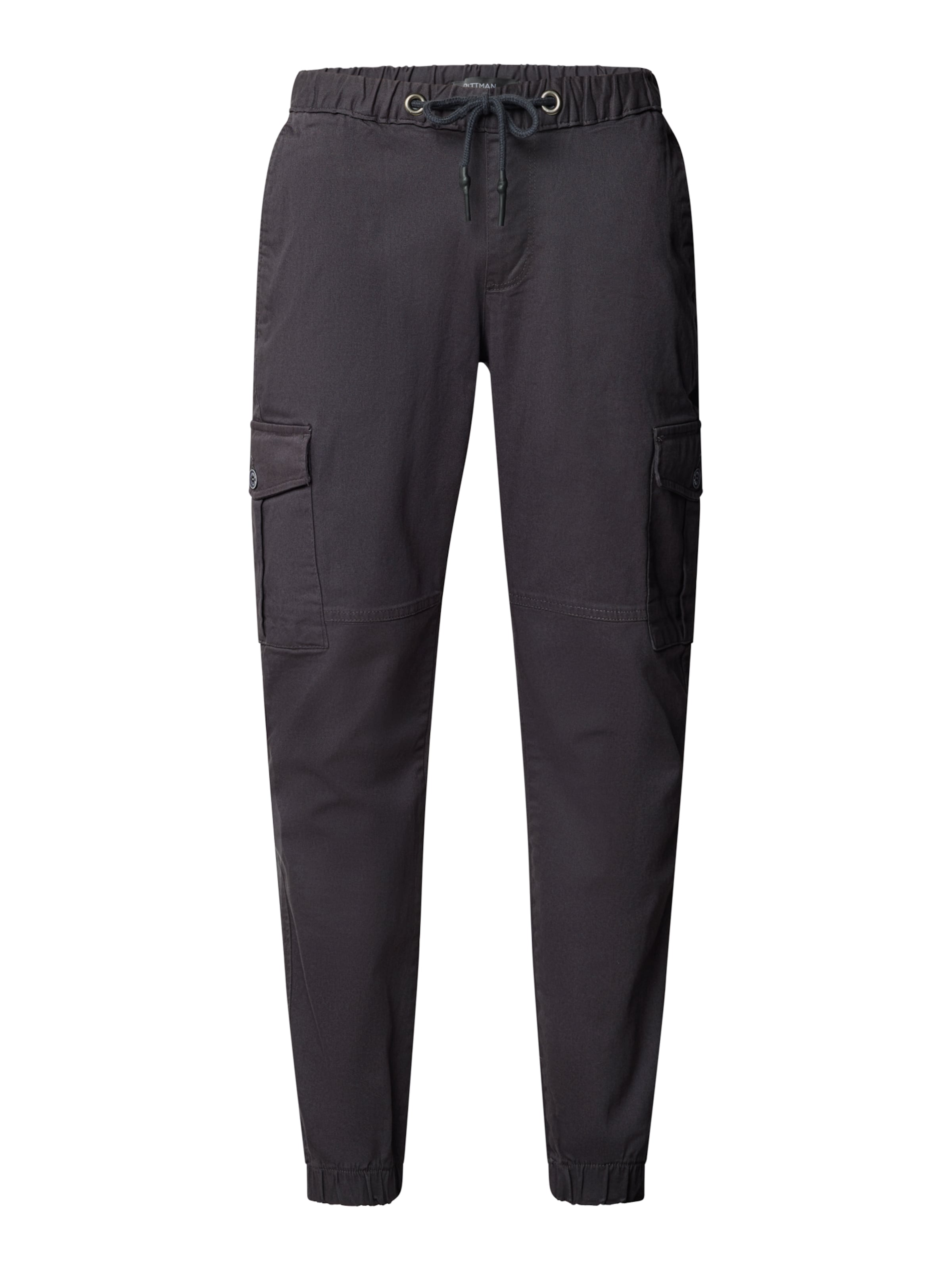 Pittman Tapered Cargo Pants 'Darius' in Grey: front
