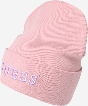 GUESS Müts, värv roosa: eest vaates