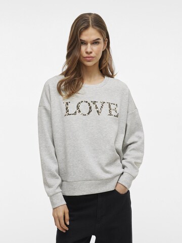 VILA Sweatshirt i grå: forside