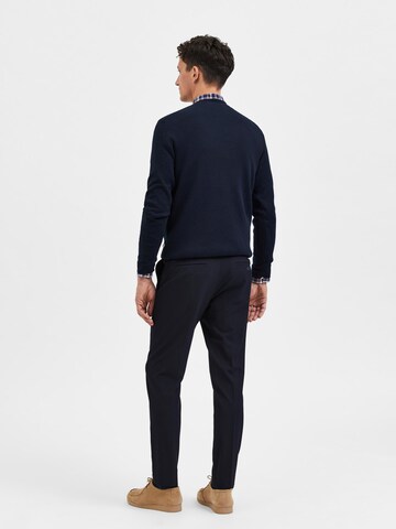 SELECTED HOMME Slim fit Trousers 'OSBY' in Blue
