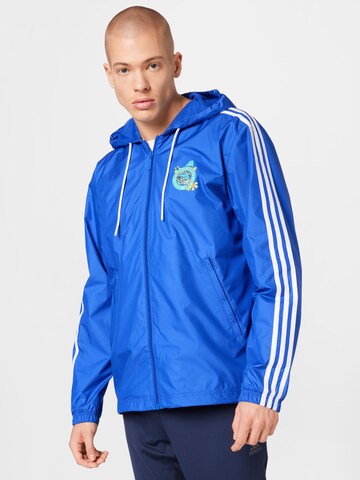 Veste fonctionnelle 'Graphic Stoked Fish ' ADIDAS ORIGINALS en bleu : devant