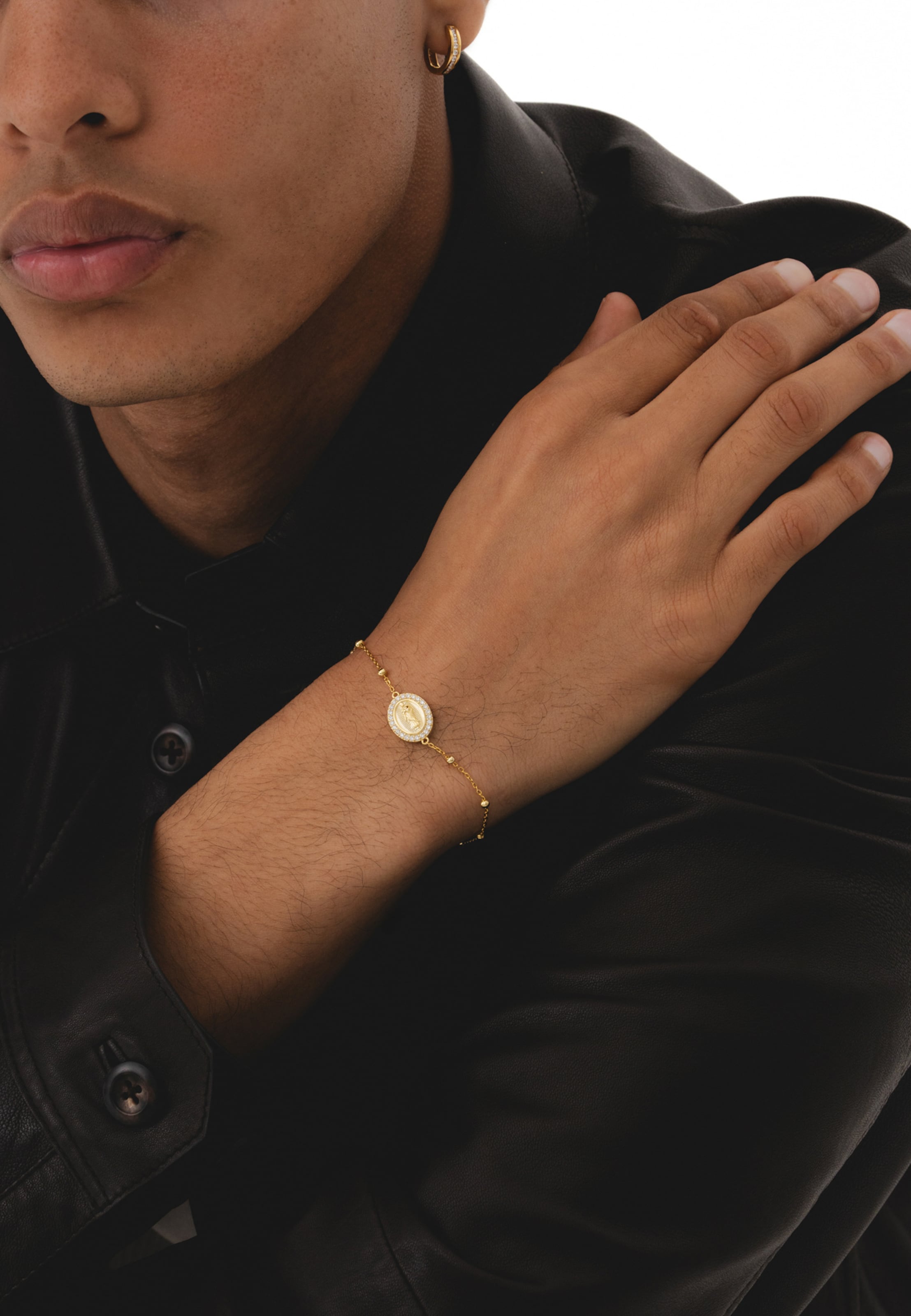 Braccialetto 'GUADALUPE' di Commen Lines in oro: frontale
