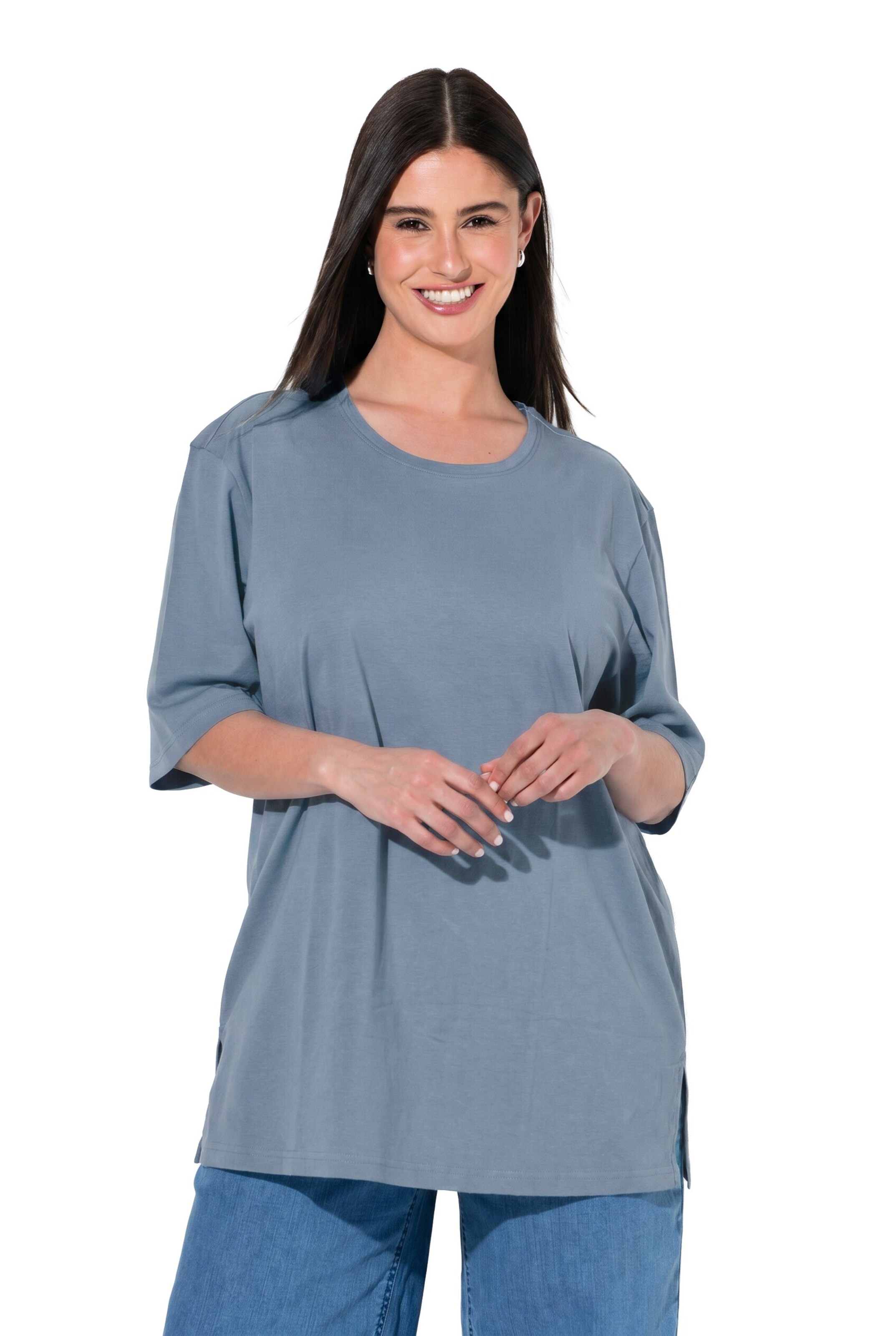 Ulla Popken Shirt in Blau: Vorderseite