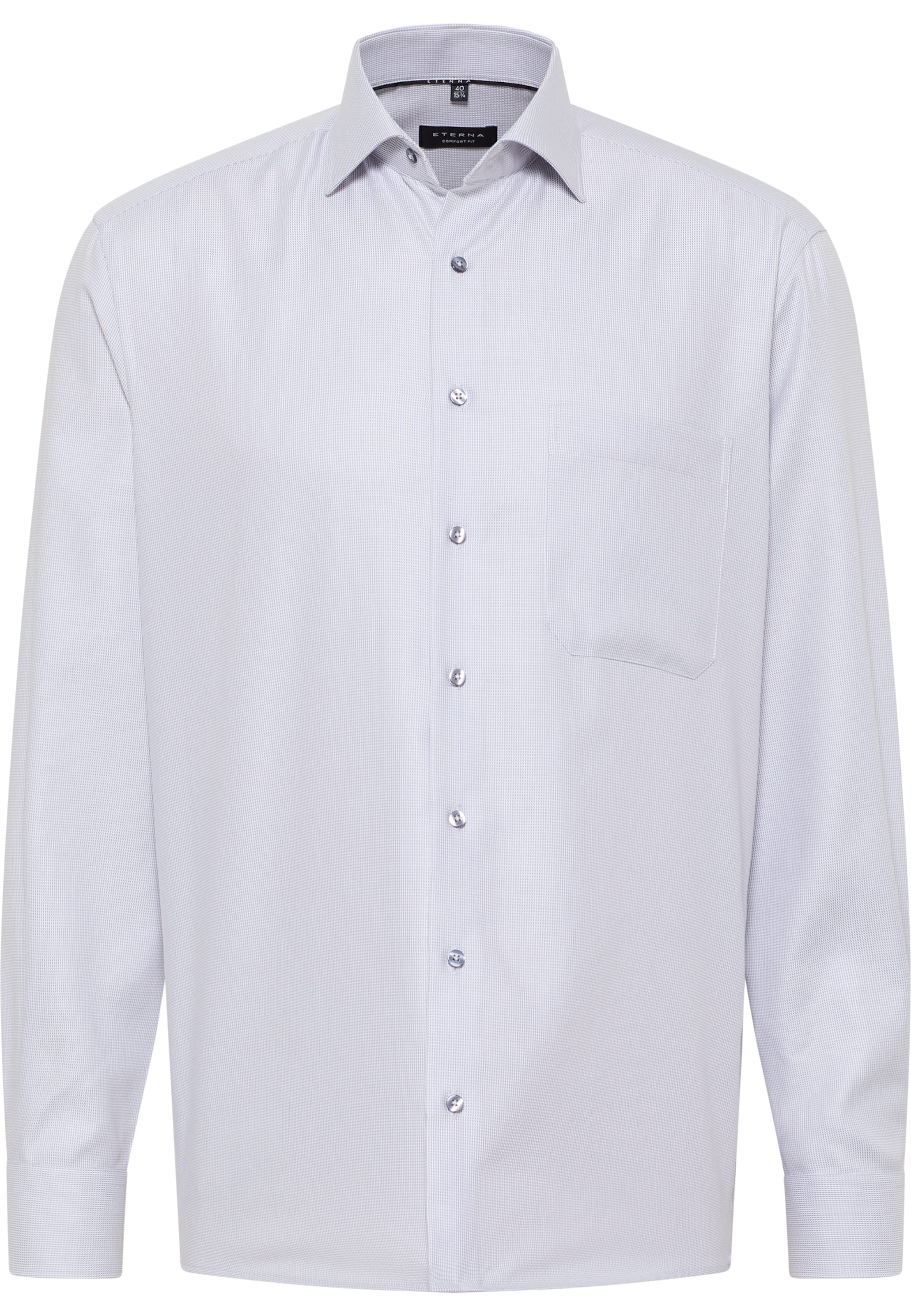 ETERNA Comfort fit Zakelijk overhemd in Grijs: voorkant