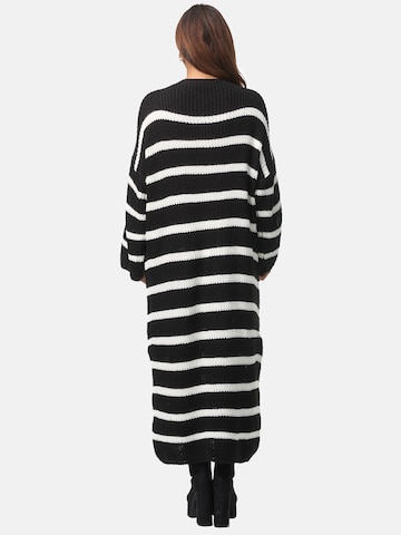 Robes en maille Elara en noir