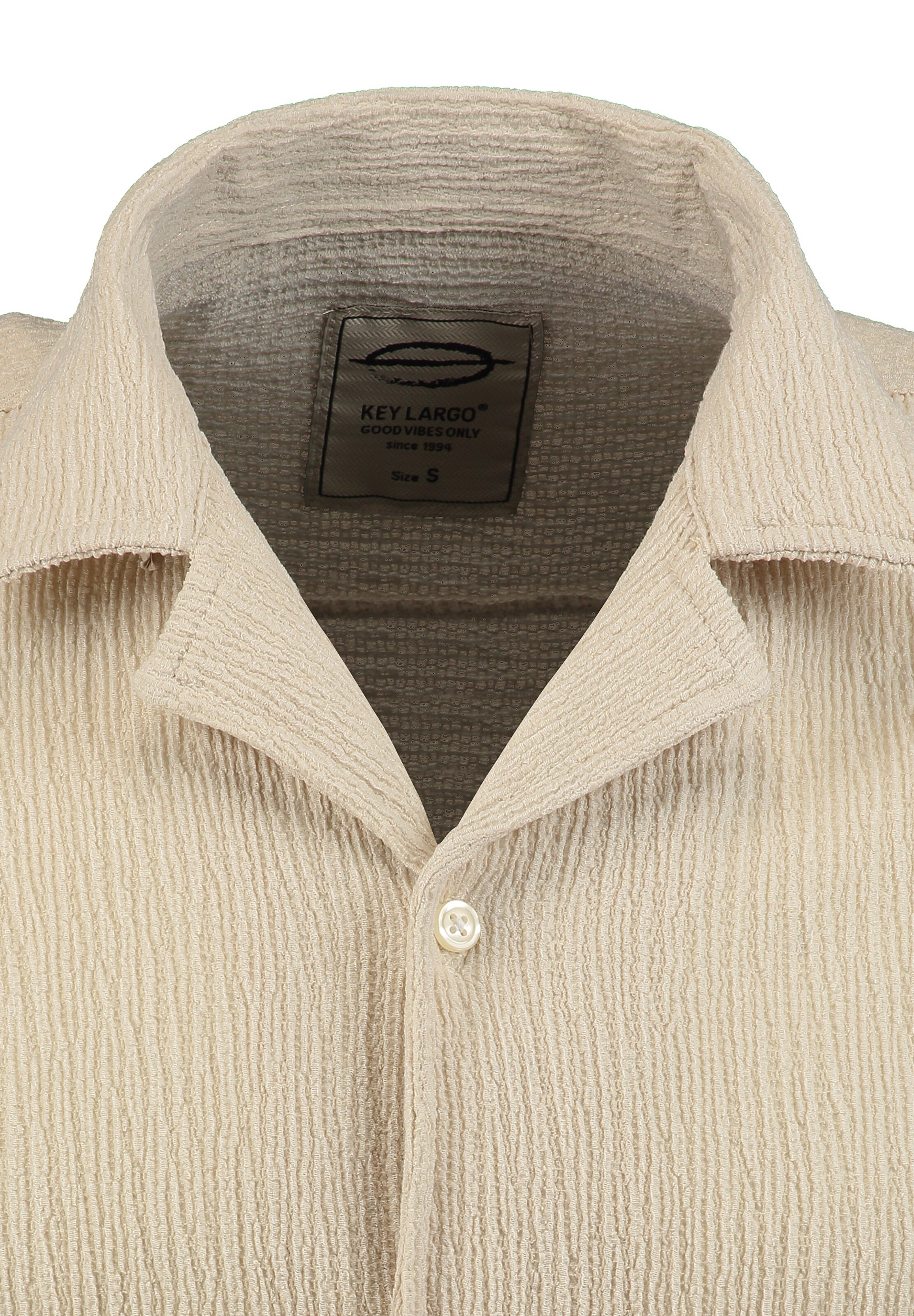 Key Largo Regularny krój Koszula 'KLSweden' w kolorze beżowy