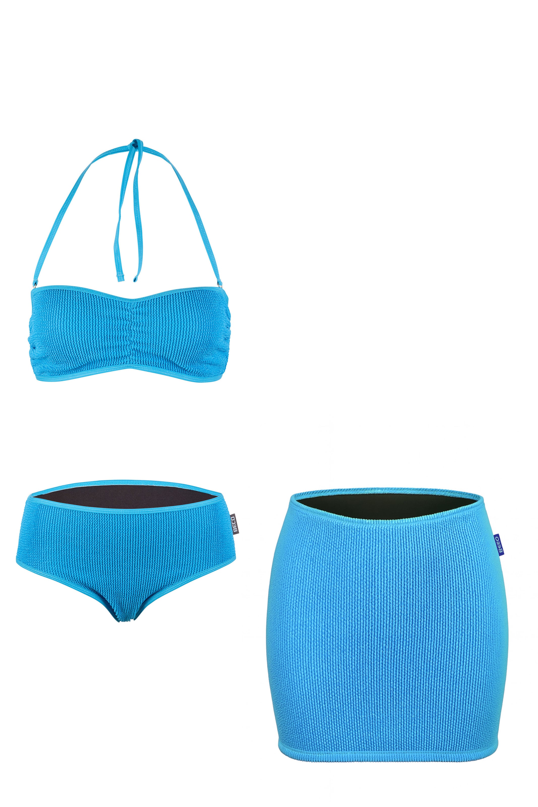 BECO the world of aquasports Bustier Bikini in Blauw: voorkant