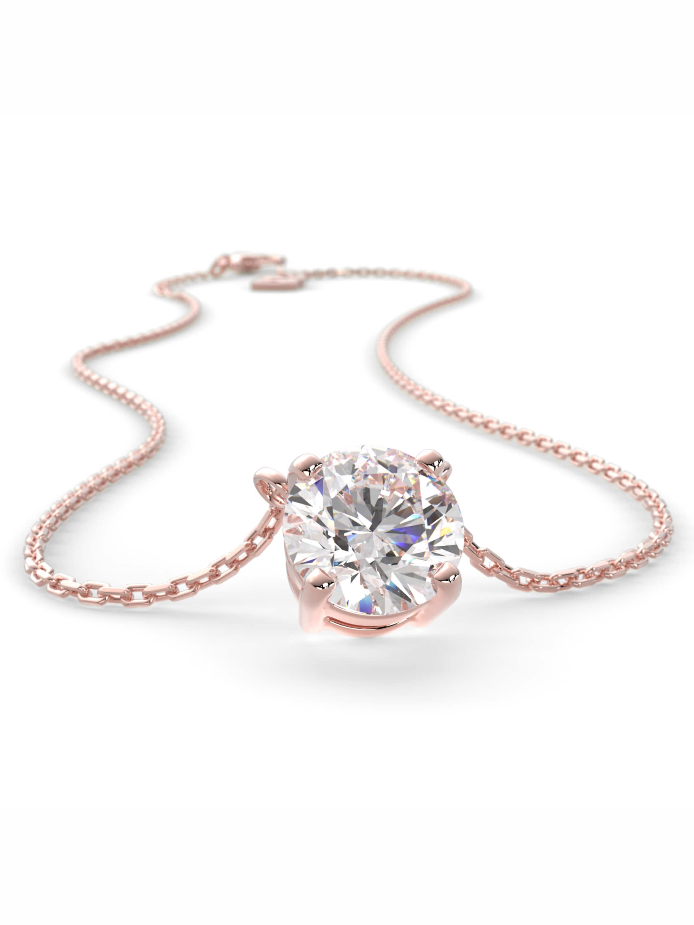 Chaîne 'Zirconia' SERASAR en or : devant