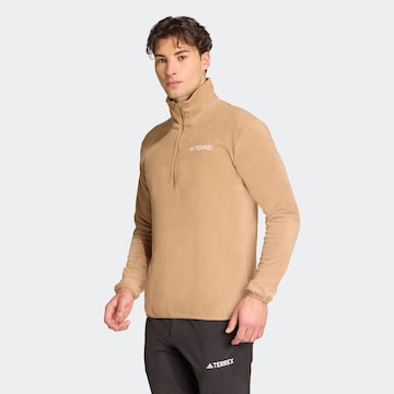 ADIDAS TERREX Athletic Sweater 'Ess' in Beige: front