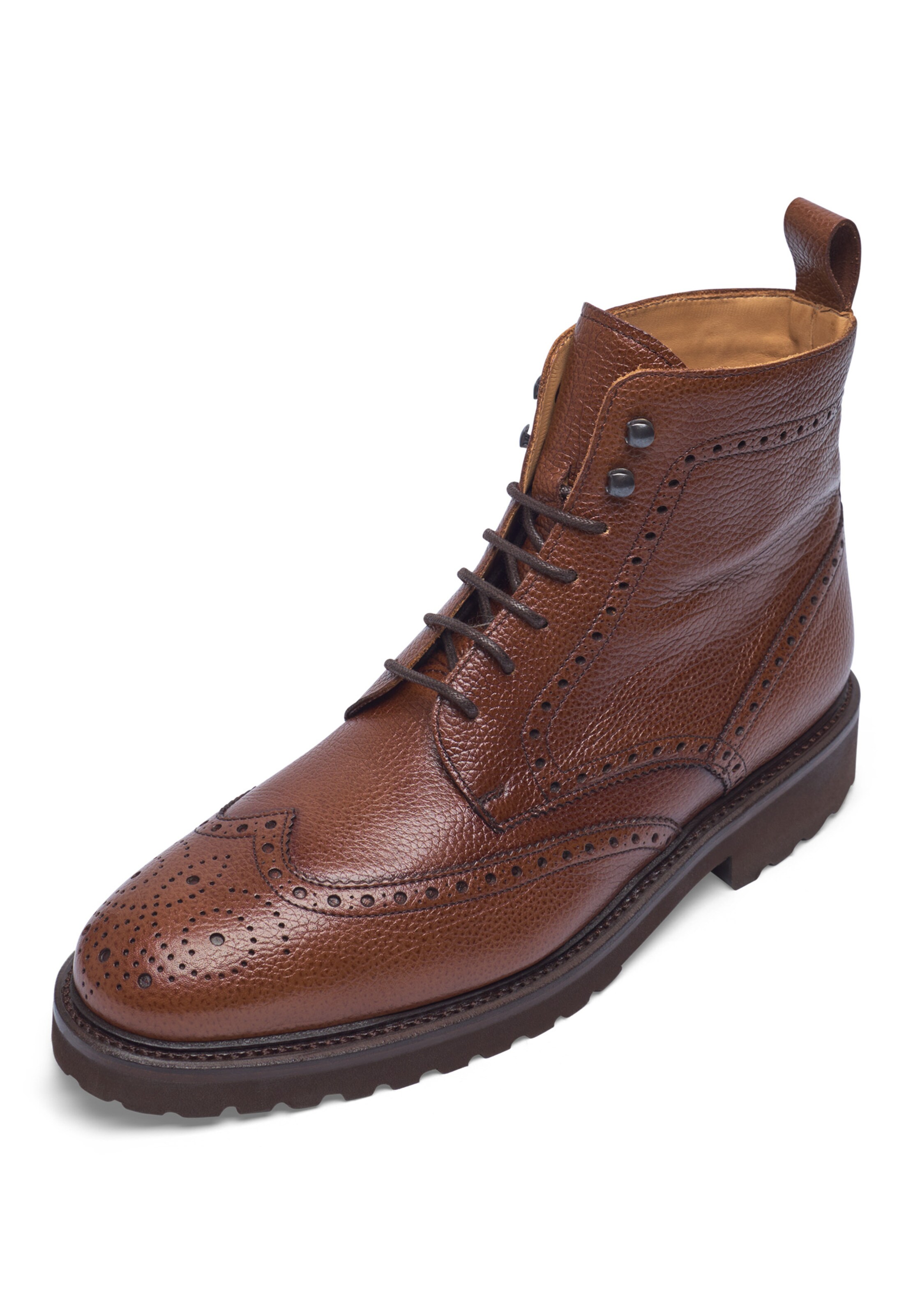 Henry Stevens Schnürboots ' Winston FBDB6 ' in Braun: Vorderseite