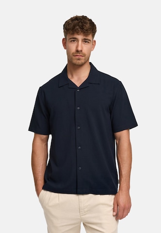 INDICODE JEANS Regular fit Overhemd 'INDaminos' in Blauw: voorkant