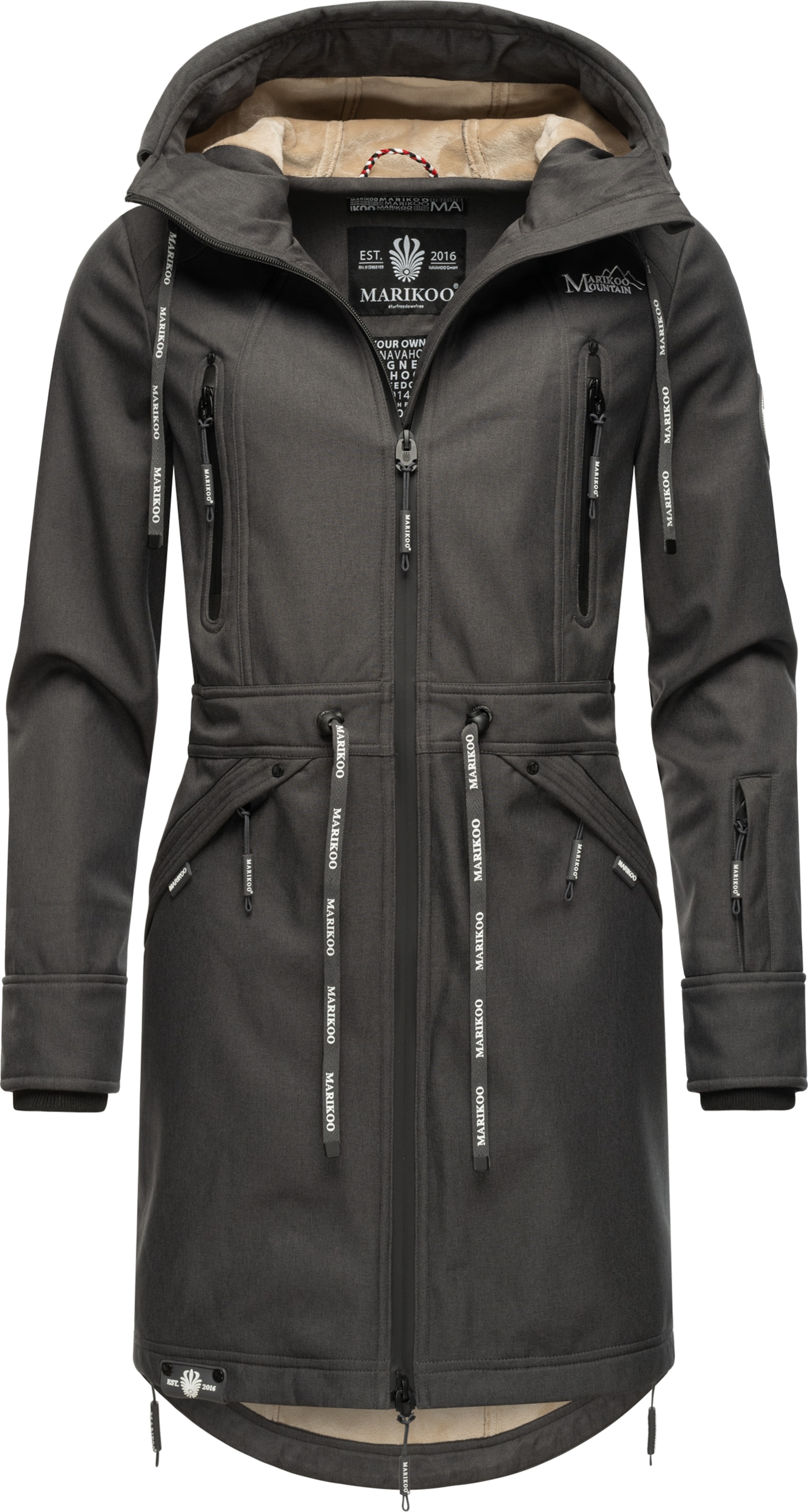 MARIKOO Övergångsparkas i grå